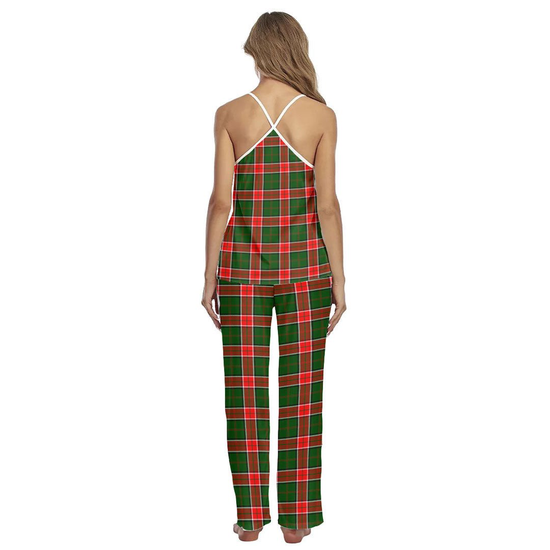 Pollock Modern Tartan Plaid Cami Pajamas Sets