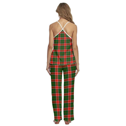 Pollock Modern Tartan Plaid Cami Pajamas Sets