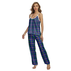 Weir Modern Tartan Plaid Cami Pajamas Sets