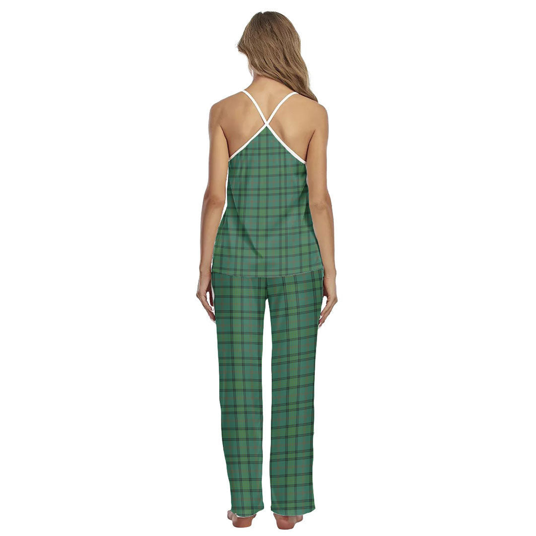 Ross Hunting Ancient Tartan Plaid Cami Pajamas Sets