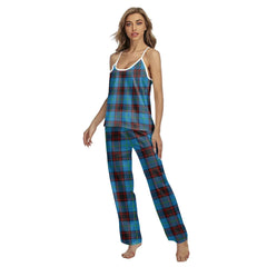 Home Ancient Tartan Plaid Cami Pajamas Sets