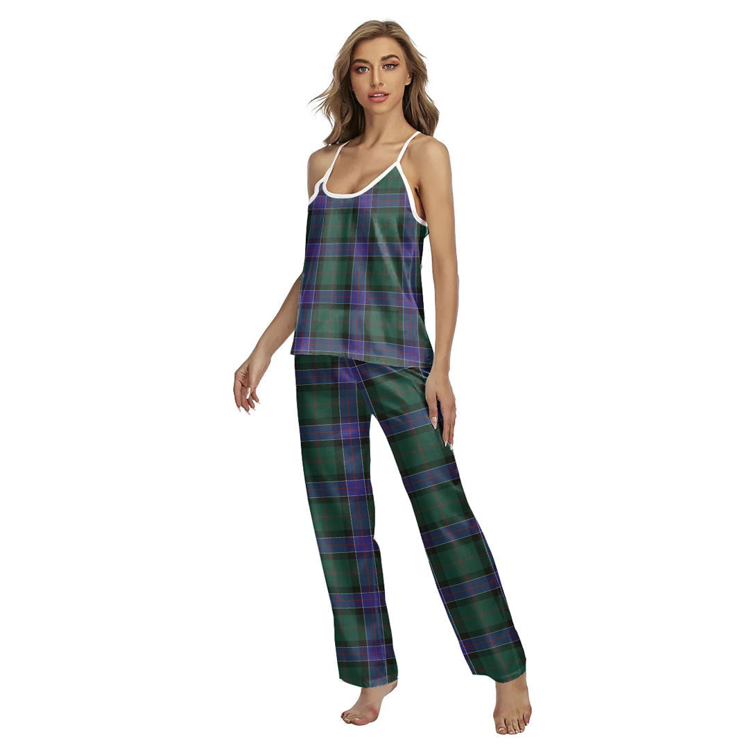 Sinclair Hunting Modern Tartan Plaid Cami Pajamas Sets