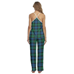 Blackwatch Ancient Tartan Plaid Cami Pajamas Sets