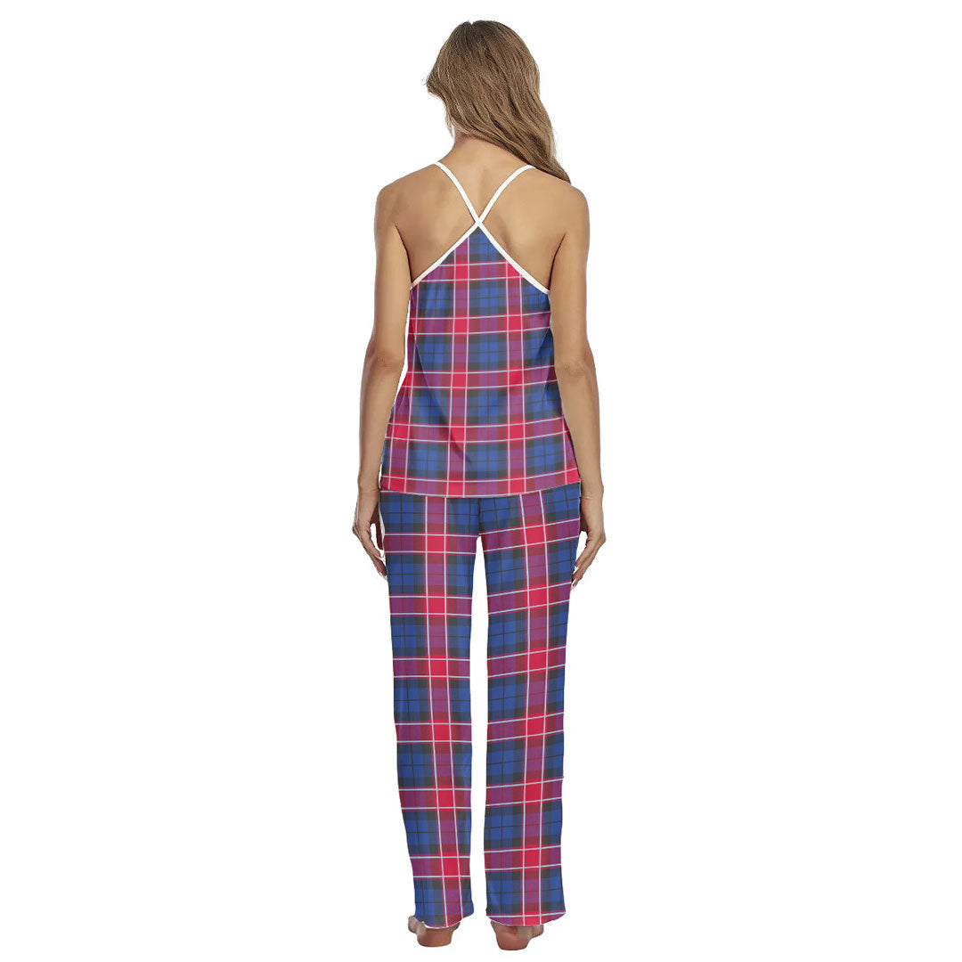 Graham of Menteith Red Tartan Plaid Cami Pajamas Sets