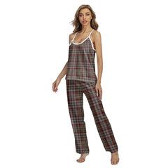 Nicolson Hunting Weathered Tartan Plaid Cami Pajamas Sets