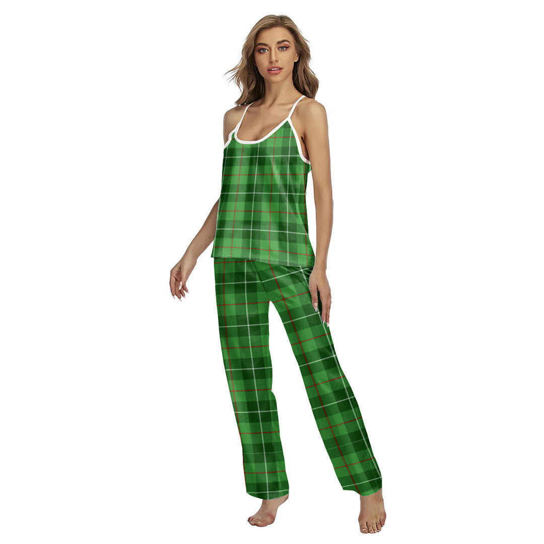 Galloway District Tartan Plaid Cami Pajamas Sets