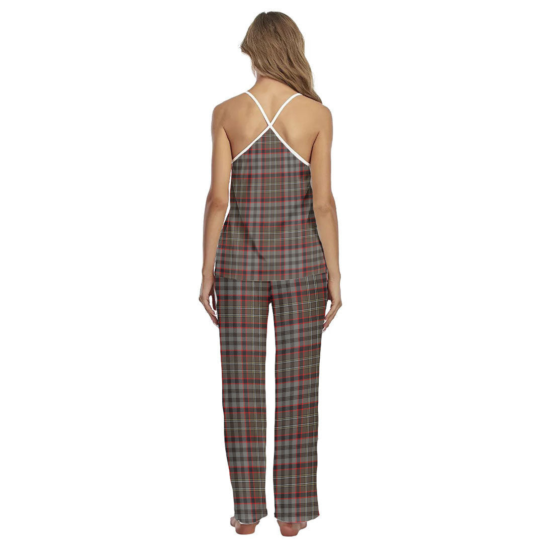 Nicolson Hunting Weathered Tartan Plaid Cami Pajamas Sets