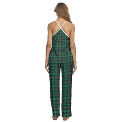 Ross Hunting Modern Tartan Plaid Cami Pajamas Sets