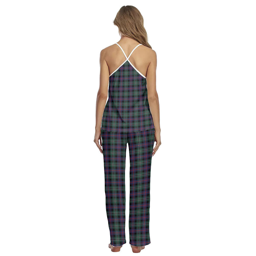 Rose Hunting Modern Tartan Plaid Cami Pajamas Sets