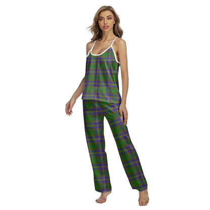 Strange of Balkaskie Tartan Plaid Cami Pajamas Sets