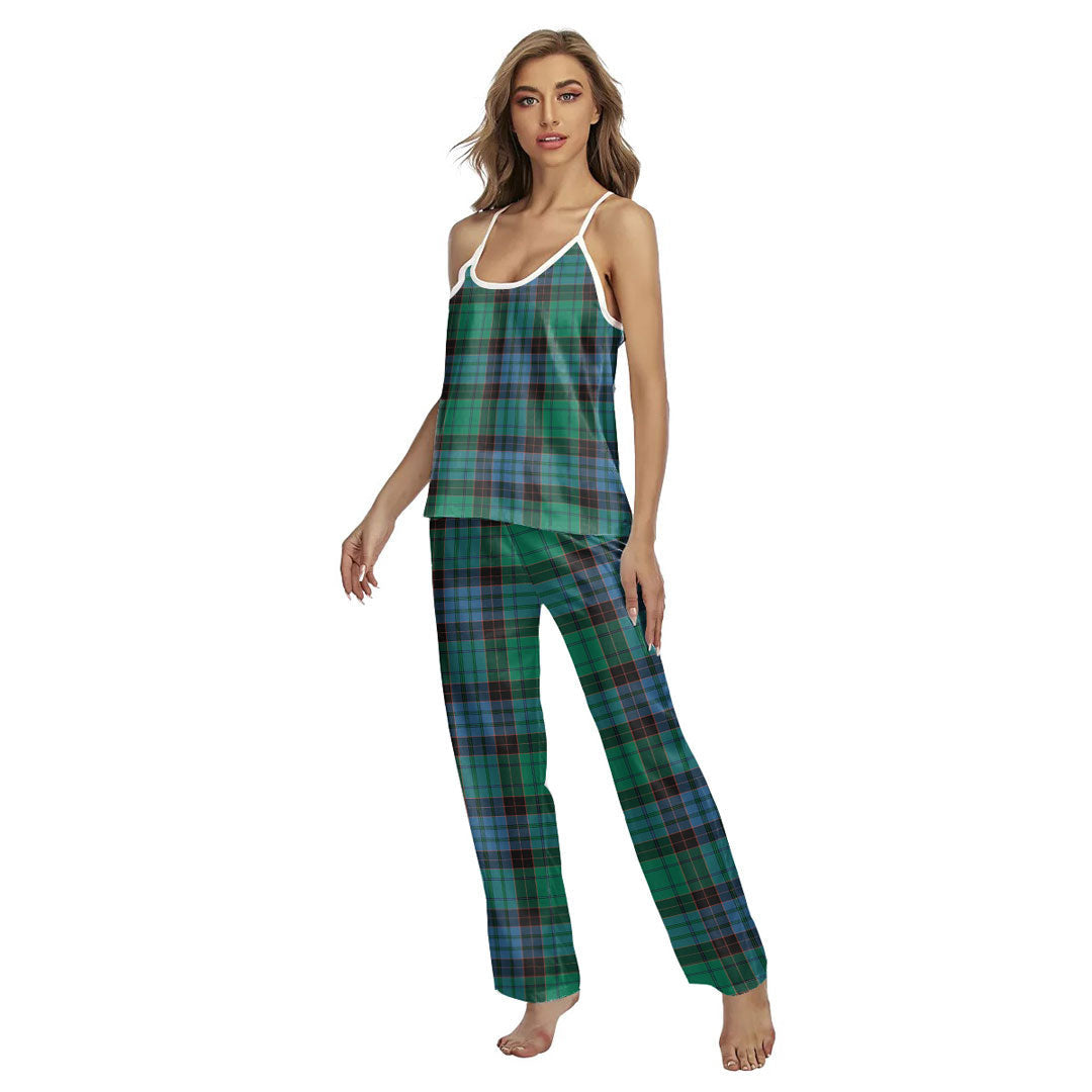 Stewart Old Ancient Tartan Plaid Cami Pajamas Sets