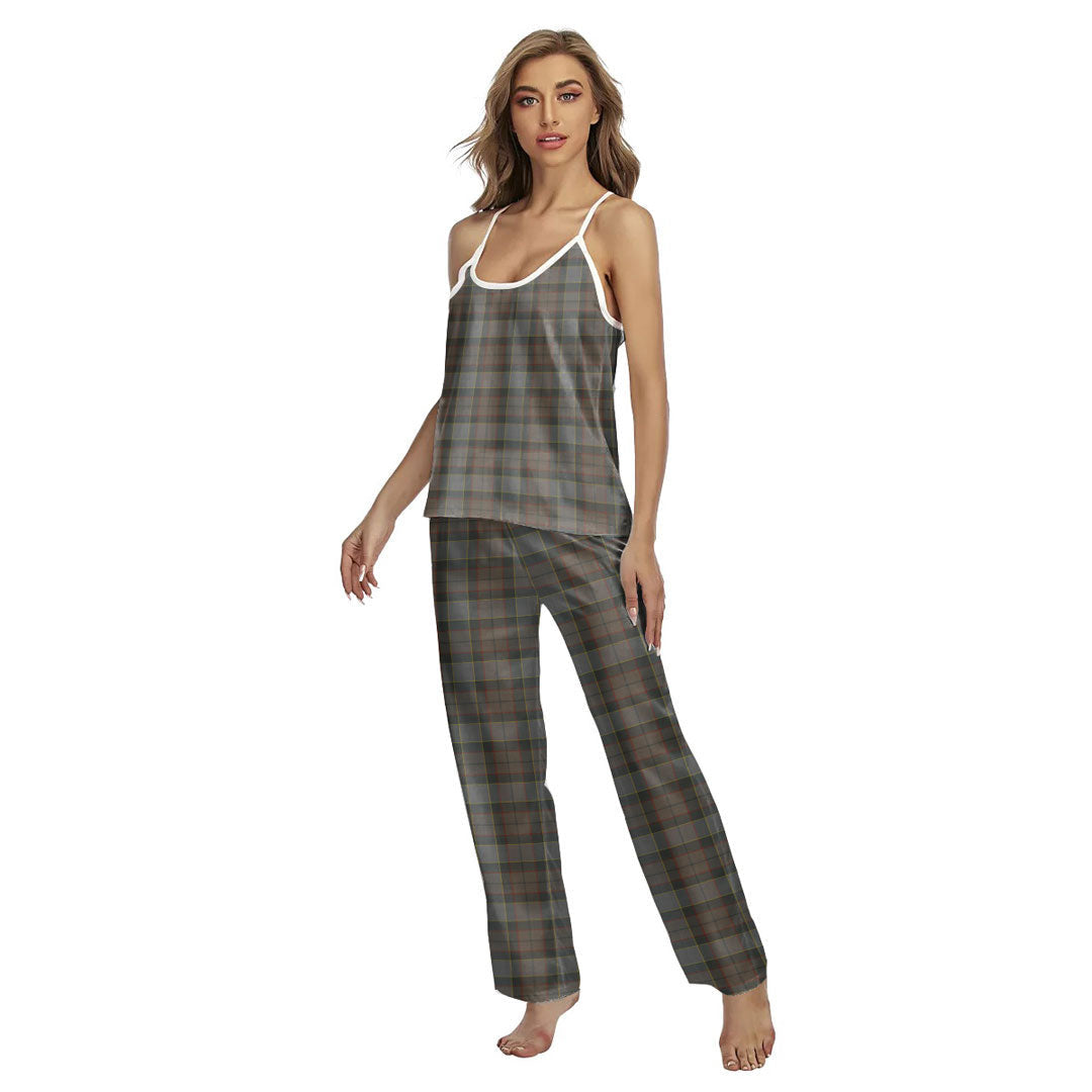 Outlander Fraser Tartan Plaid Cami Pajamas Sets