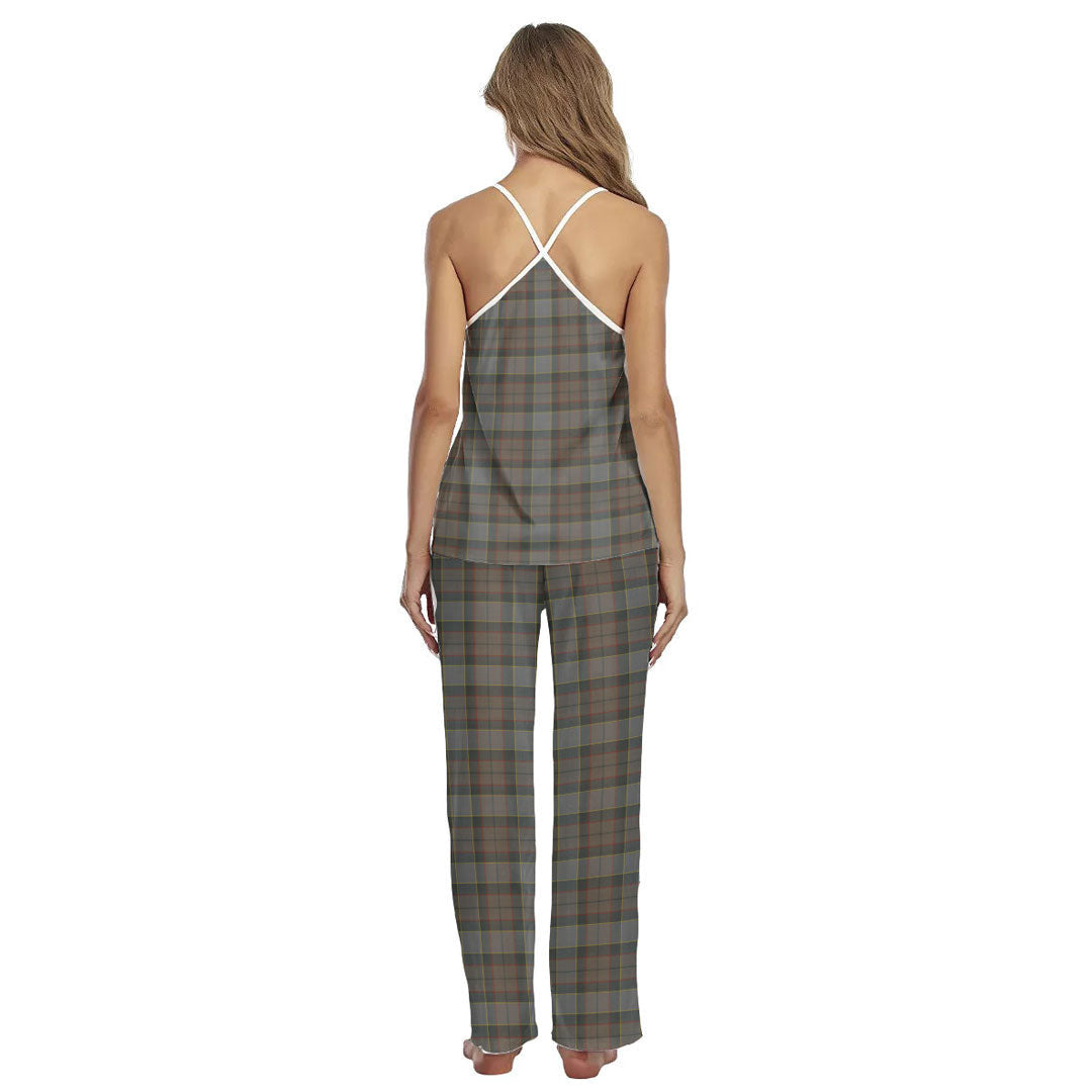 Outlander Fraser Tartan Plaid Cami Pajamas Sets