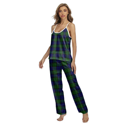 Campbell Modern Tartan Plaid Cami Pajamas Sets