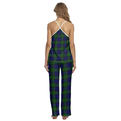 Campbell Modern Tartan Plaid Cami Pajamas Sets