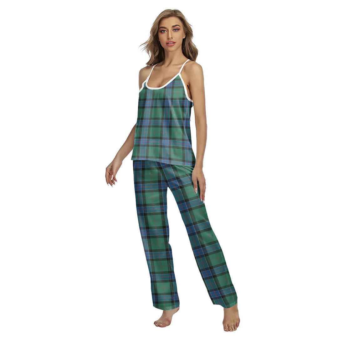 Sinclair Hunting Ancient Tartan Plaid Cami Pajamas Sets