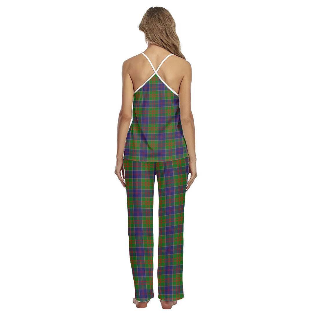 Stewart of Appin Hunting Modern Tartan Plaid Cami Pajamas Sets