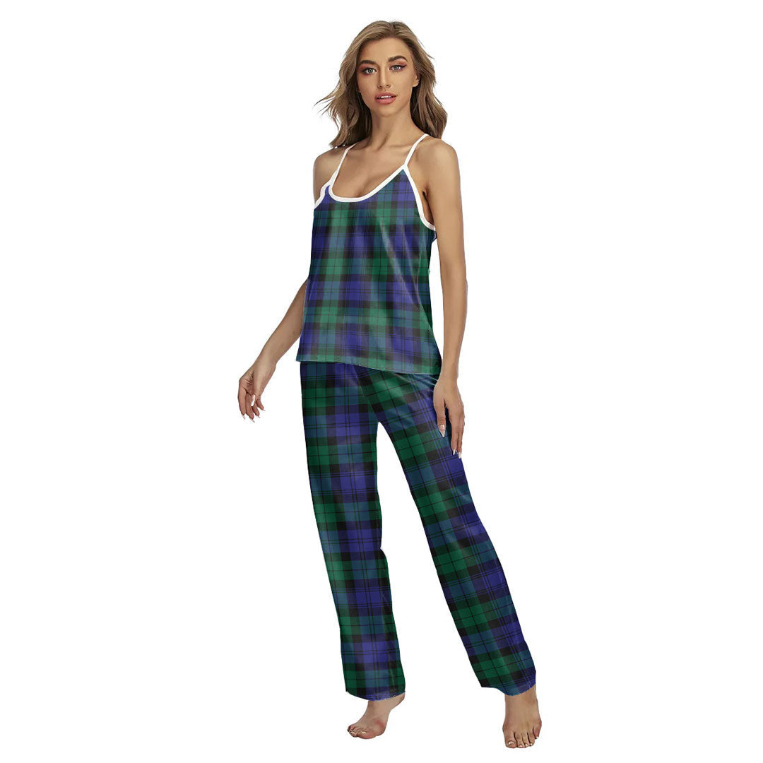Blackwatch Modern Tartan Plaid Cami Pajamas Sets