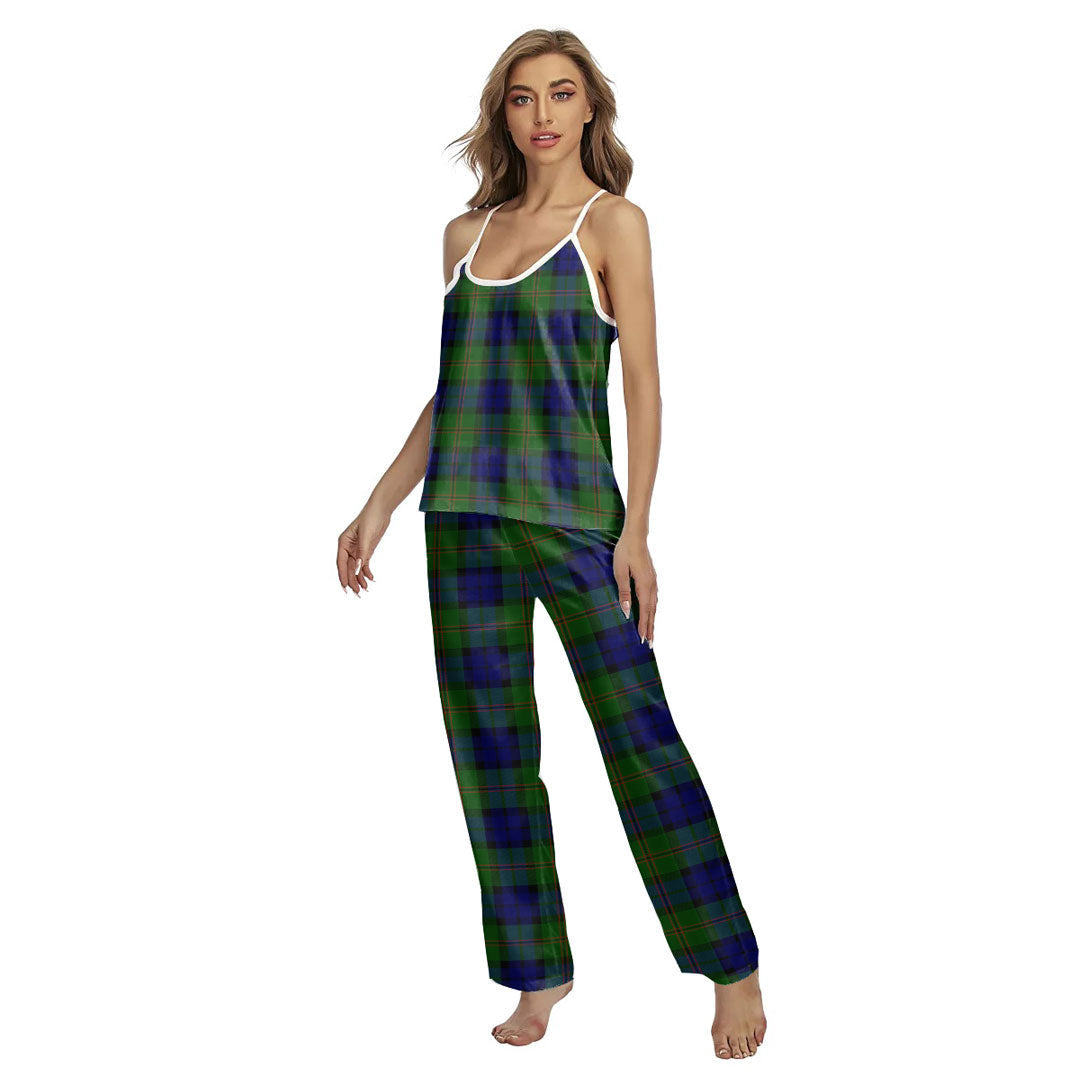 Dundas Modern Tartan Plaid Cami Pajamas Sets