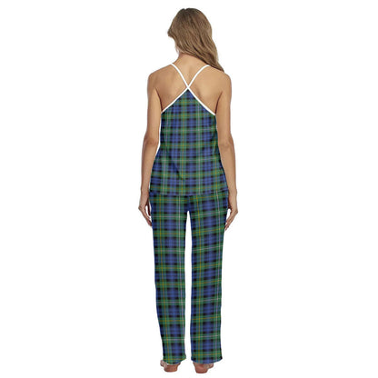 Campbell Argyll Ancient Tartan Plaid Cami Pajamas Sets