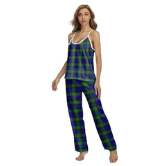 Sempill Modern Tartan Plaid Cami Pajamas Sets
