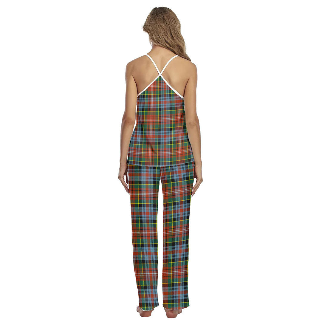 Caledonia Ancient Tartan Plaid Cami Pajamas Sets