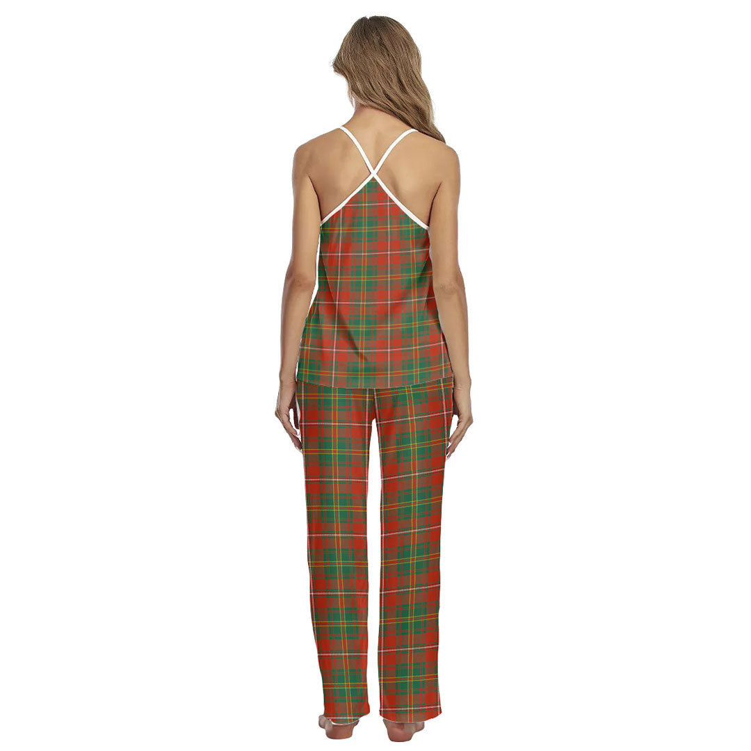 Hay Ancient Tartan Plaid Cami Pajamas Sets