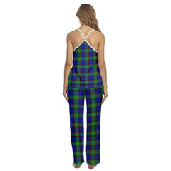 Sempill Modern Tartan Plaid Cami Pajamas Sets