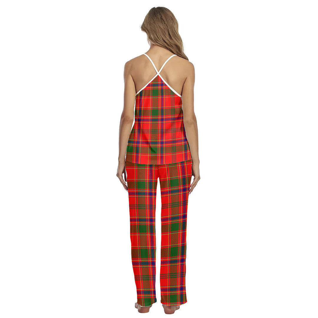Munro Modern Tartan Plaid Cami Pajamas Sets