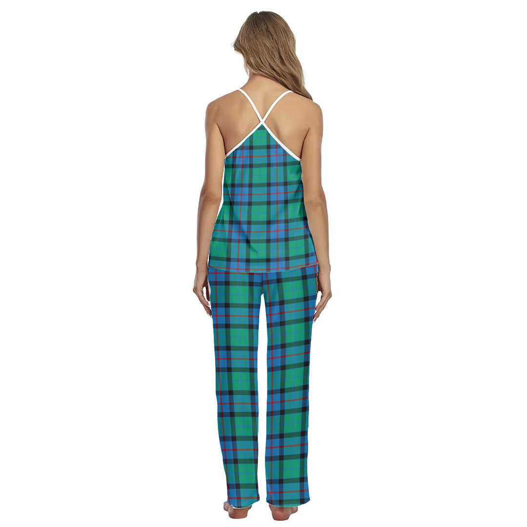 Flower Of Scotland Tartan Plaid Cami Pajamas Sets