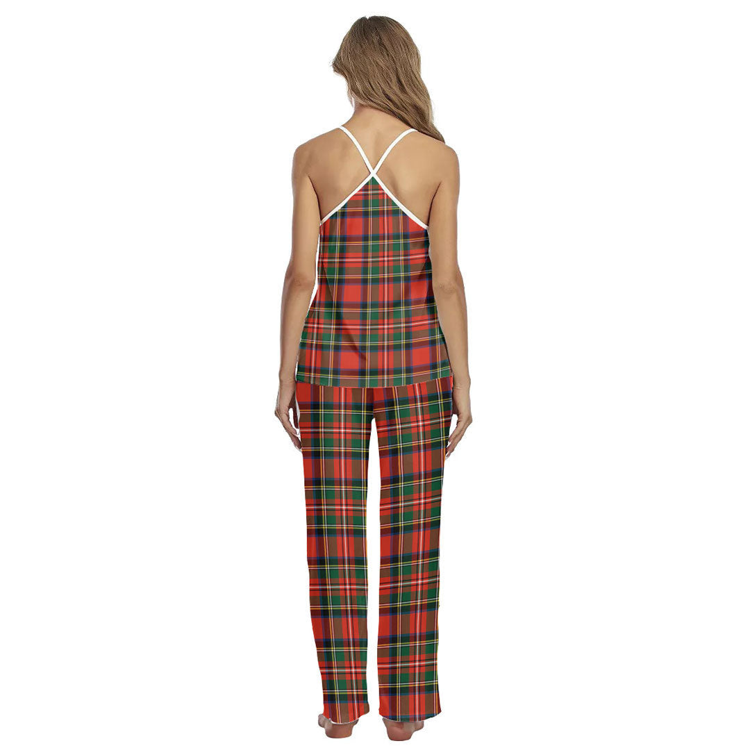 Stewart Royal Modern Tartan Plaid Cami Pajamas Sets