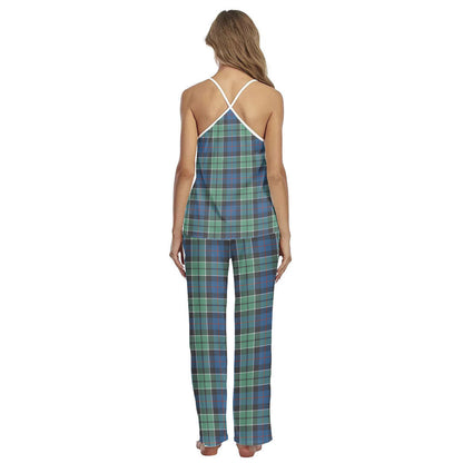 Leslie Hunting Ancient Tartan Plaid Cami Pajamas Sets