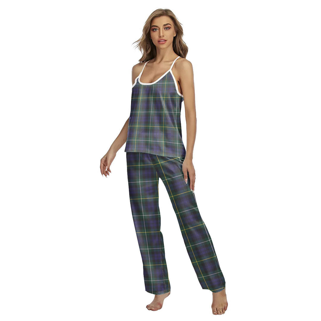 Campbell Argyll Modern Tartan Plaid Cami Pajamas Sets