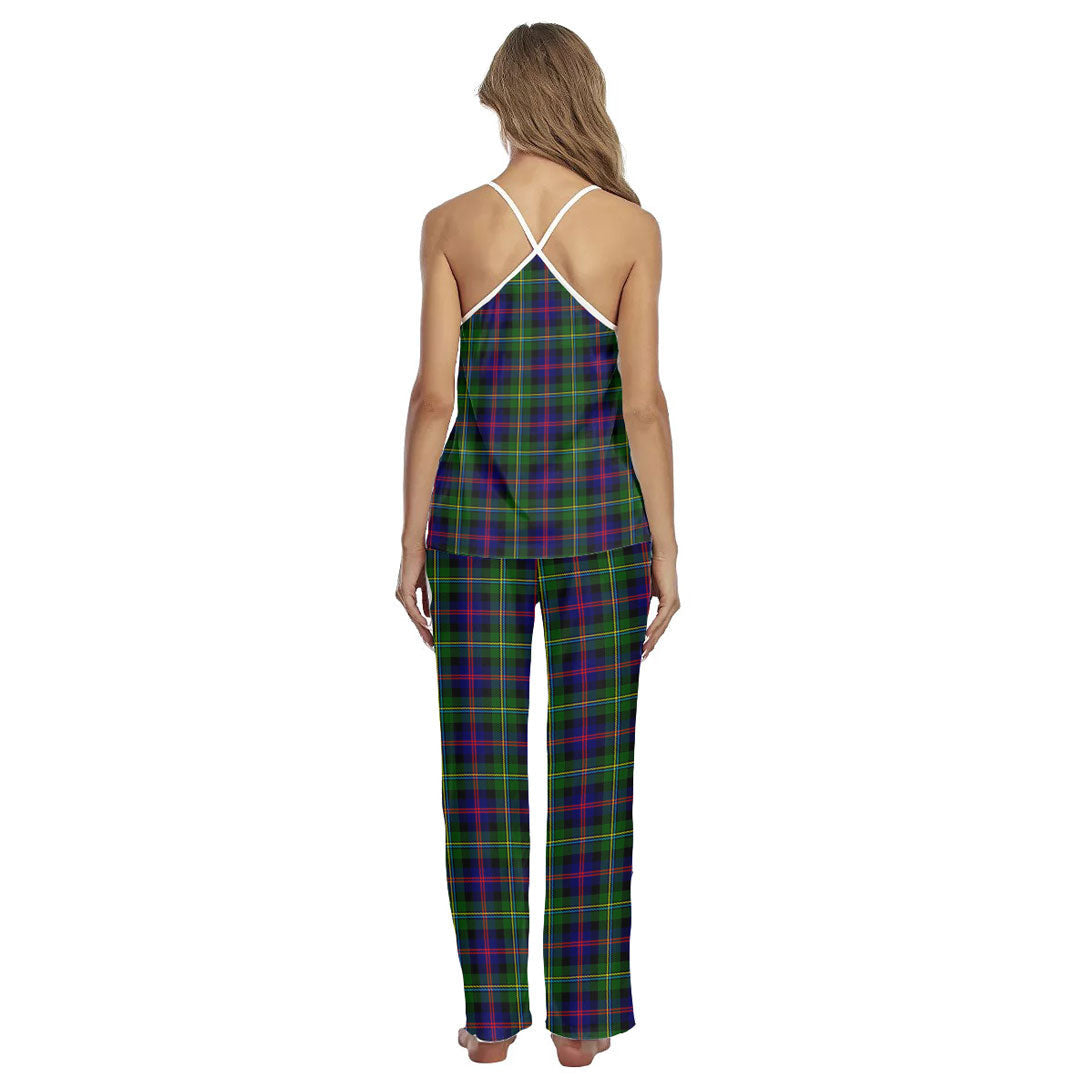 Malcolm Modern Tartan Plaid Cami Pajamas Sets