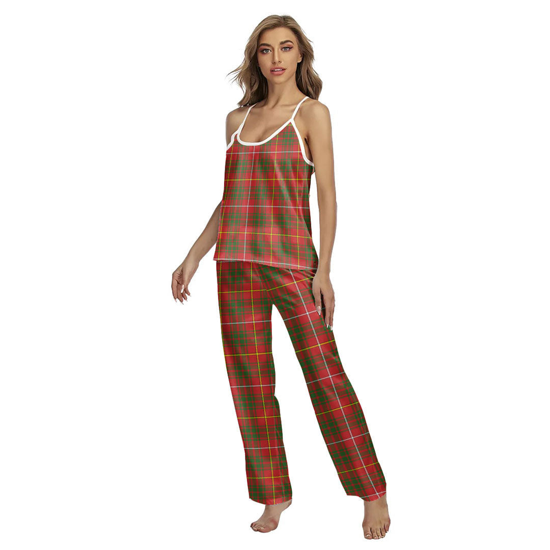 Bruce Modern Tartan Plaid Cami Pajamas Sets