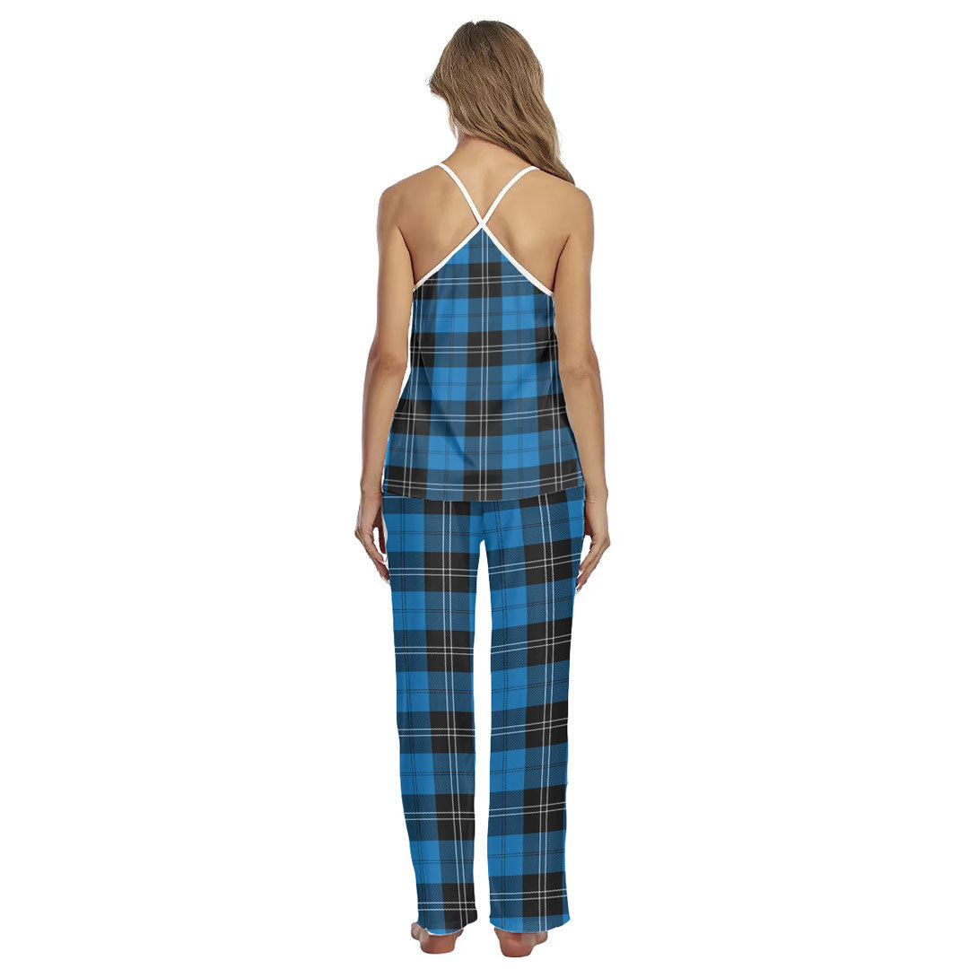 Ramsay Blue Ancient Tartan Plaid Cami Pajamas Sets