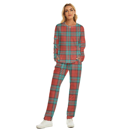 Dunbar Ancient Tartan Plaid Women's Pajama Suit