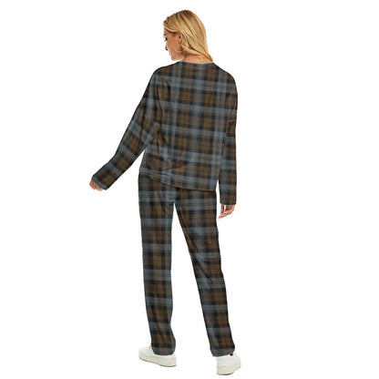 BlackWatch Weathered Tartan Plaid Women's Pajama Suit