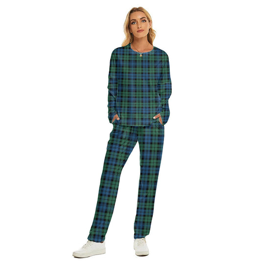 Campbell Ancient 02 Tartan Plaid Women's Pajama Suit