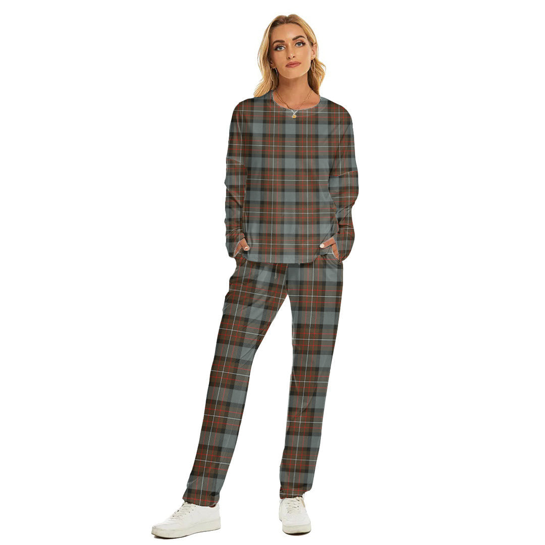 Fergusson Weathered Tartan Plaid Women's Pajama Suit