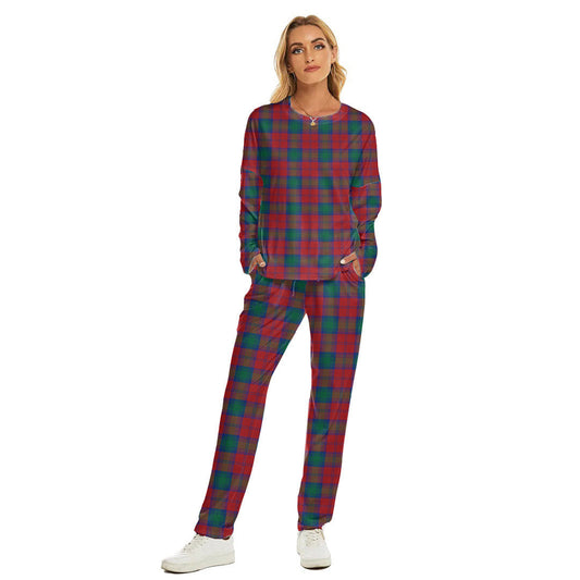 Lindsay Modern Tartan Plaid Women's Pajama Suit