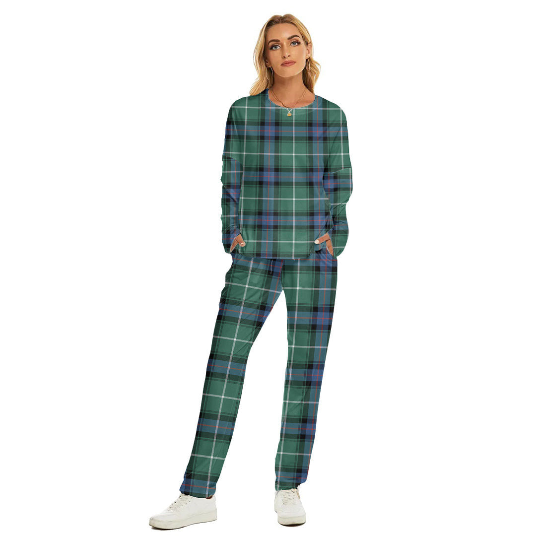 MacDonald of the Isles Hunting Ancient Tartan Plaid Women's Pajama Suit