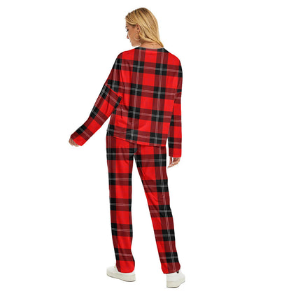 Ramsay Modern Tartan Plaid Women's Pajama Suit