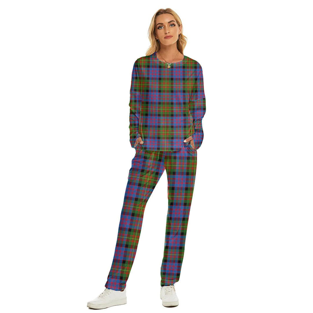 Carnegie Ancient Tartan Plaid Women's Pajama Suit