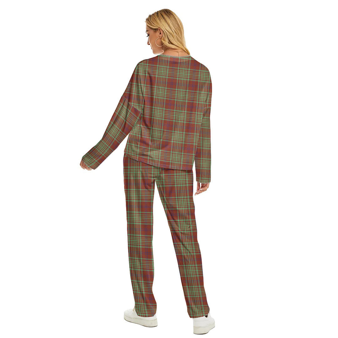 MacGillivray Hunting Ancient Tartan Plaid Women's Pajama Suit