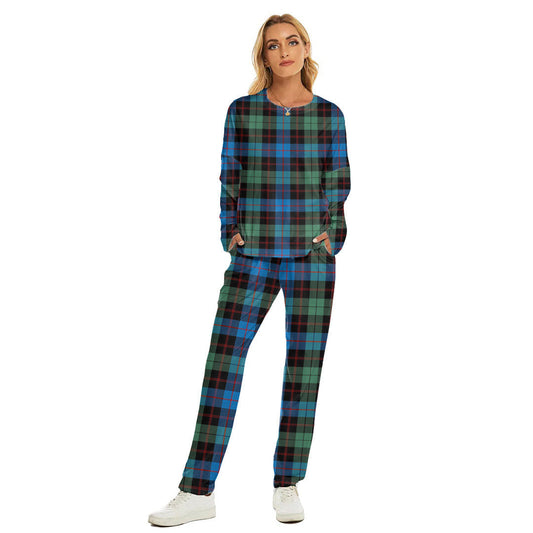 Guthrie Ancient Tartan Plaid Women's Pajama Suit