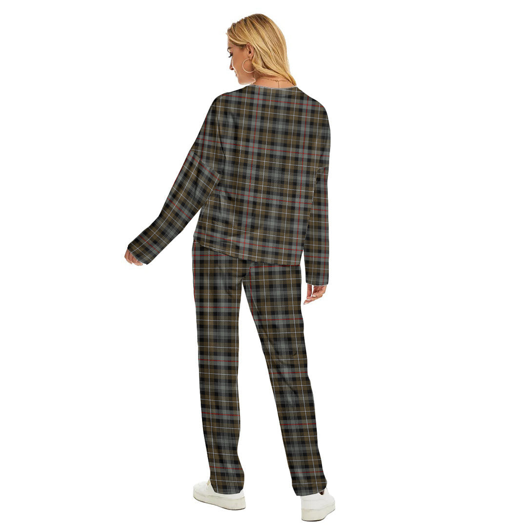 MacKenzie Weathered Tartan Plaid Women's Pajama Suit