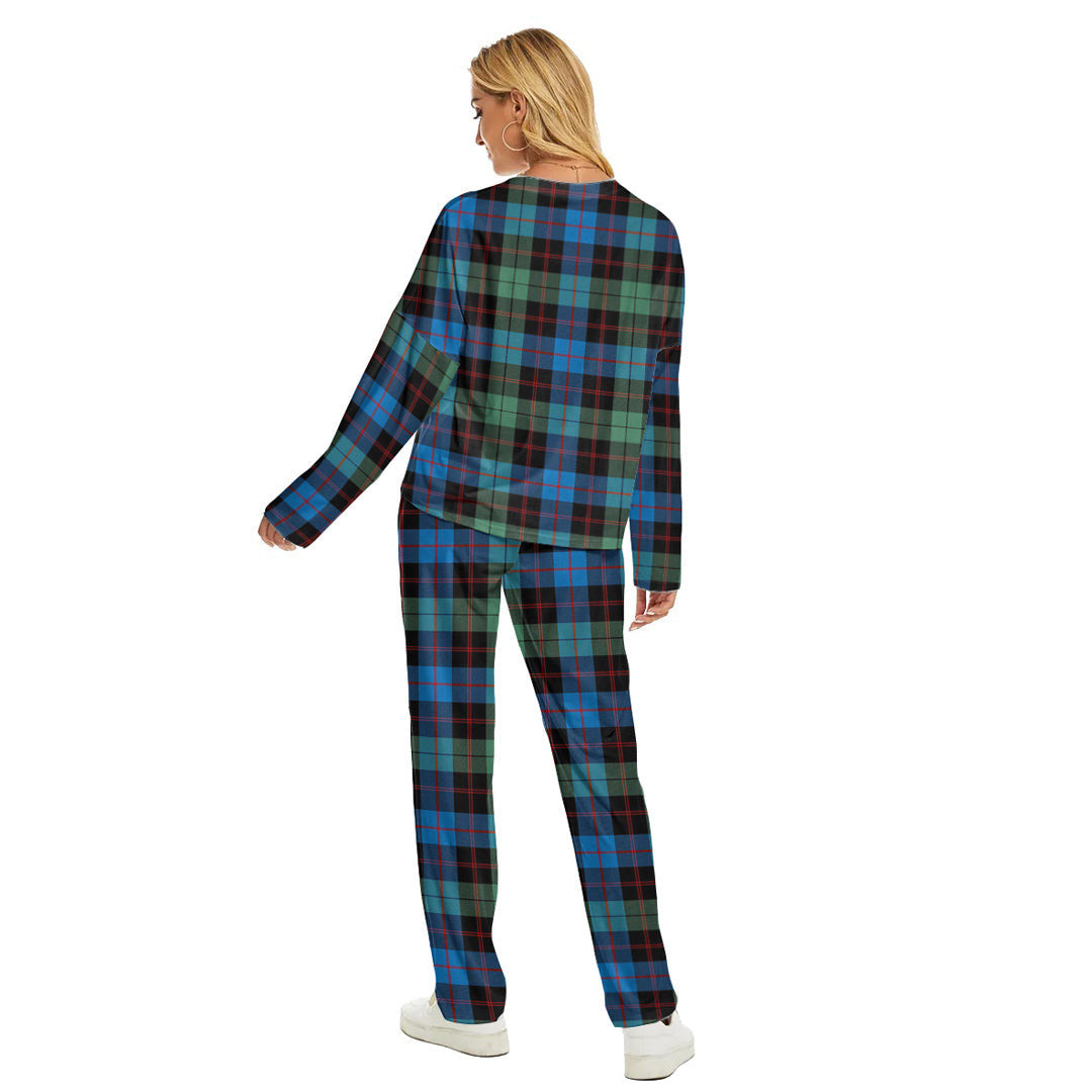 Guthrie Ancient Tartan Plaid Women's Pajama Suit