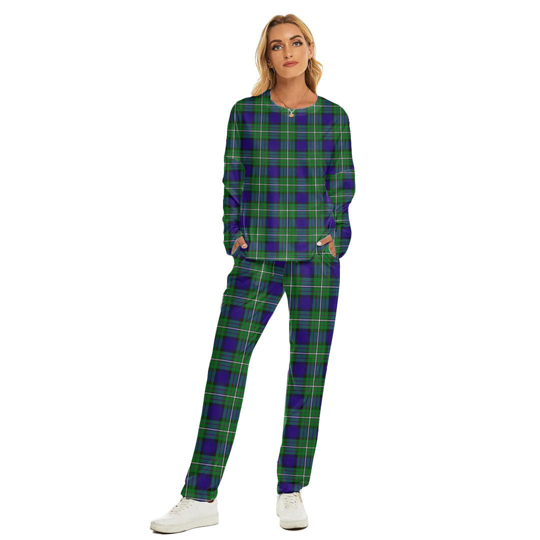 Alexander Tartan Plaid Women's Pajama Suit