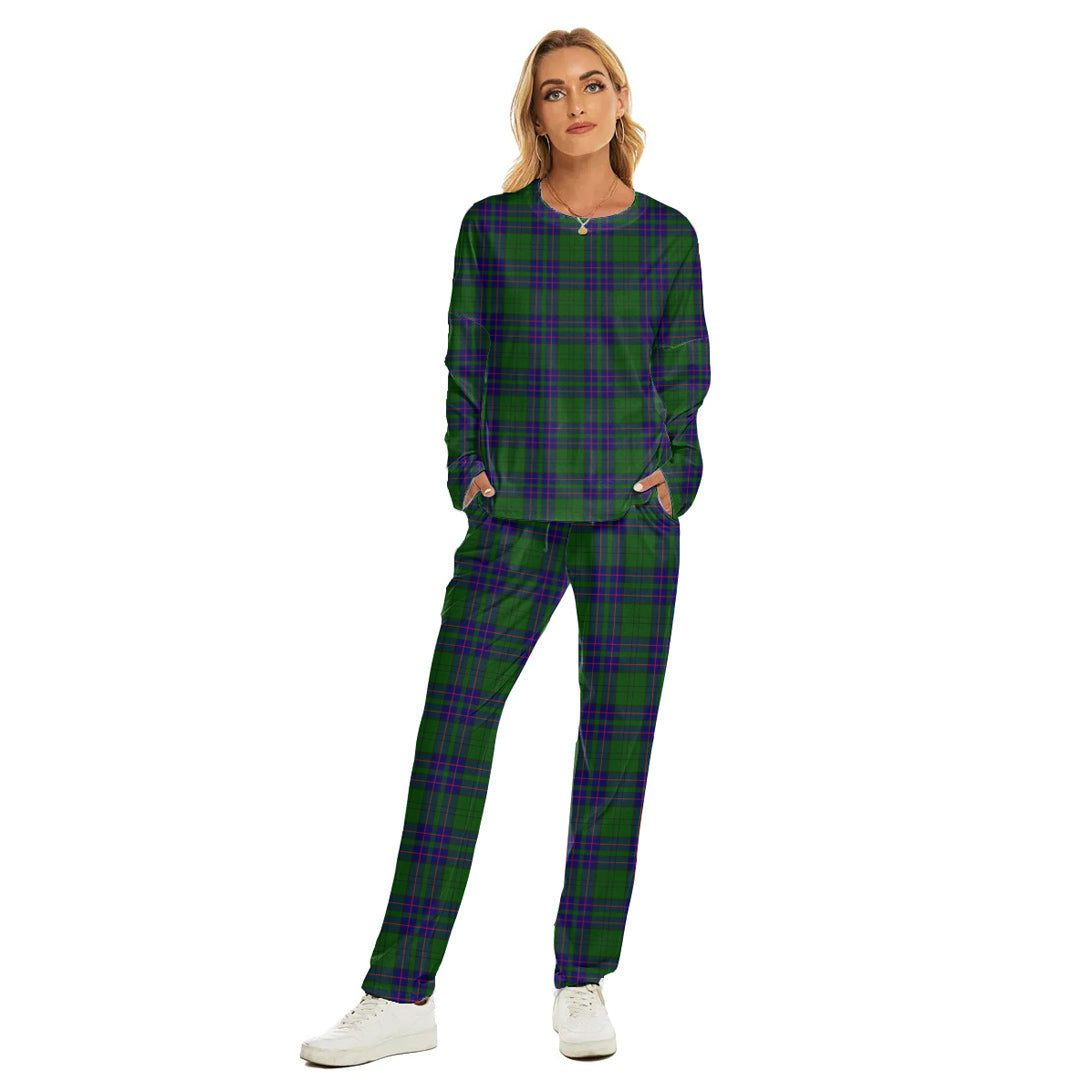 Lockhart Modern Tartan Plaid Women's Pajama Suit